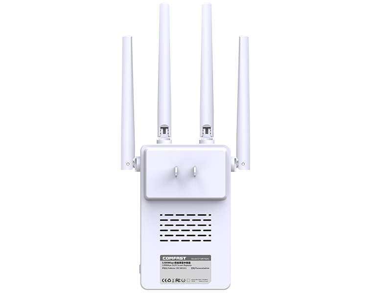 1200Mbps megabit screen display WiFi amplifier CF-WR760AC